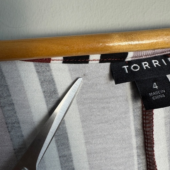 NEW Torrid 4 Women's Sleeveless Striped Twist Front Dress Bodycon Size 26 - Picture 7 of 14